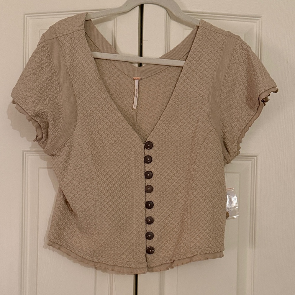 NWT Free People Cropped Sweater Top